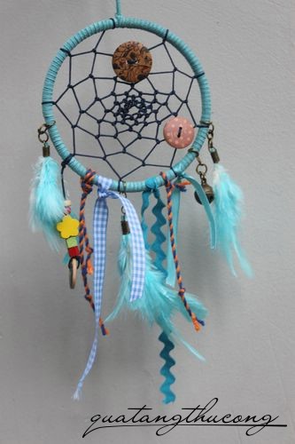 Dreamcatcher xanh lam dây treo đủ kiểu